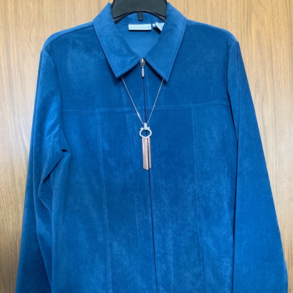 Croft & Barrow Stretch Suade Blazer